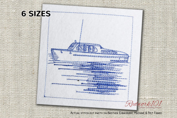 Cabin Cruiser Boat Bluework: A Nautical Delight