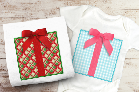 Charming Gift Box with Real Ribbon Applique