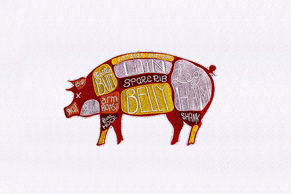 Charming Meat Defined Pig Design for Personalized Gifts