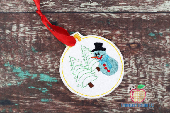 Christmas Ball Design Ornament for Apparel