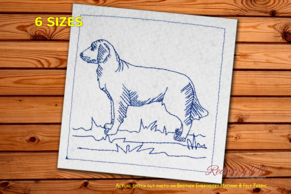 Cute Golden Retriever Dog Lineart for Business