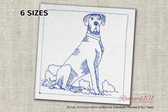 Great Dane Dog Redwork: A Designer's Review