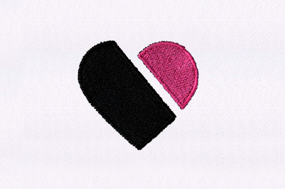 Pink Black Heart: A Versatile Valentine's Design