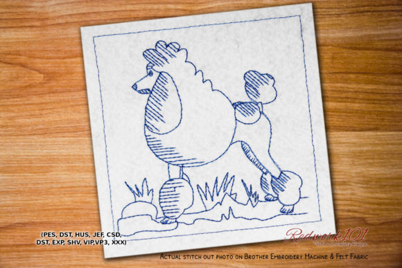 Poodle Dog: A Charming Addition to Your Embroidery Collection