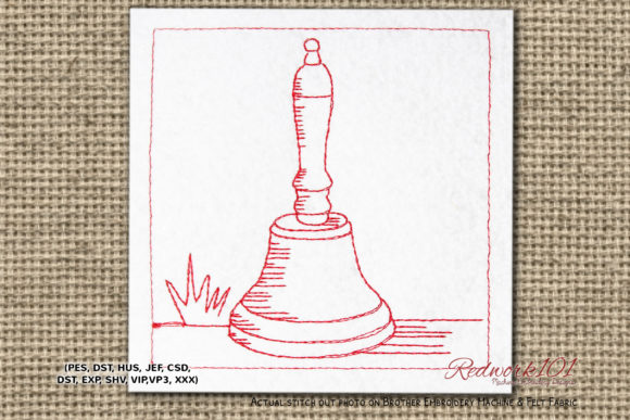 School Bell: A Charming Addition to Your Embroidery Projects
